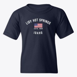 Lidy Hot Springs Idaho Patriot Youth T-shirt