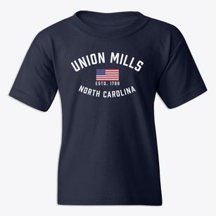 Union Mills North Carolina Patriot Youth T-shirt