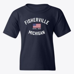 Fisherville Michigan Patriot Youth T-shirt