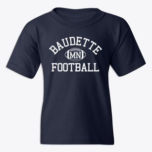 Baudette Minnesota Football Youth T-shirt