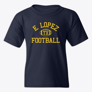 E. Lopez Texas Football Youth T-shirt