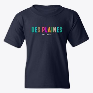Des Plaines Illinois Color Pop Youth T-shirt