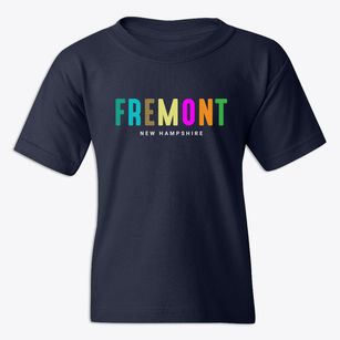 Fremont New Hampshire Color Pop Youth T-shirt