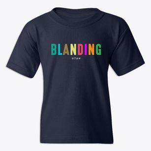 Blanding Utah Color Pop Youth T-shirt