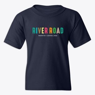 River Road North Carolina Color Pop Youth T-shirt