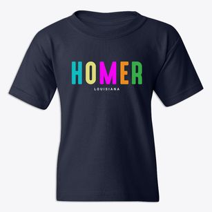 Homer Louisiana Color Pop Youth T-shirt