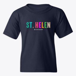 St. Helen Michigan Color Pop Youth T-shirt