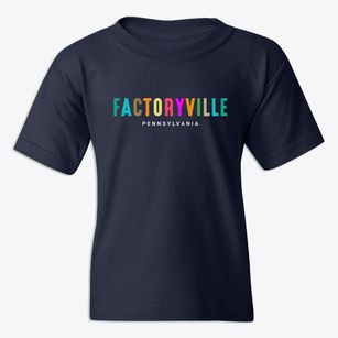 Factoryville Pennsylvania Color Pop Youth T-shirt