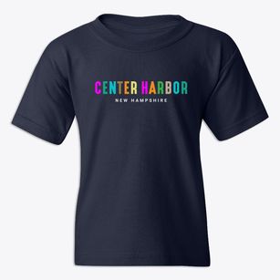 Center Harbor New Hampshire Color Pop Youth T-shirt