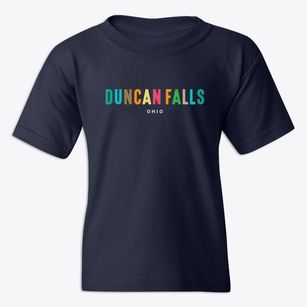 Duncan Falls Ohio Color Pop Youth T-shirt