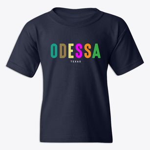 Odessa Texas Color Pop Youth T-shirt