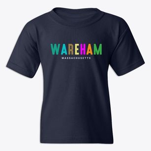 Wareham Massachusetts Color Pop Youth T-shirt