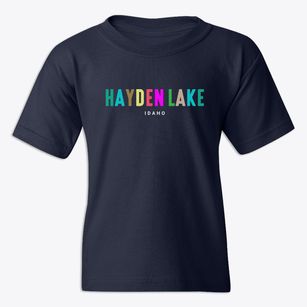 Hayden Lake Idaho Color Pop Youth T-shirt