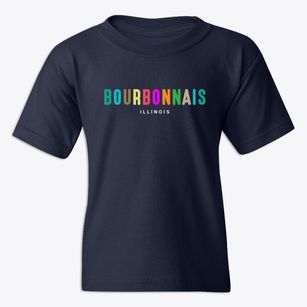 Bourbonnais Illinois Color Pop Youth T-shirt
