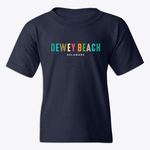 Dewey Beach Delaware Color Pop Youth T-shirt
