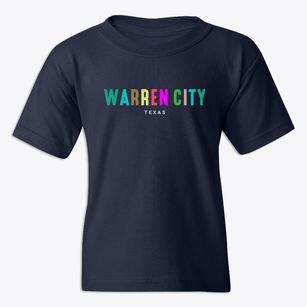 Warren City Texas Color Pop Youth T-shirt