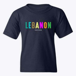 Lebanon Indiana Color Pop Youth T-shirt