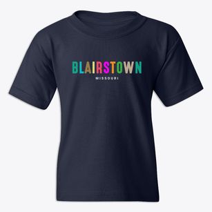 Blairstown Missouri Color Pop Youth T-shirt