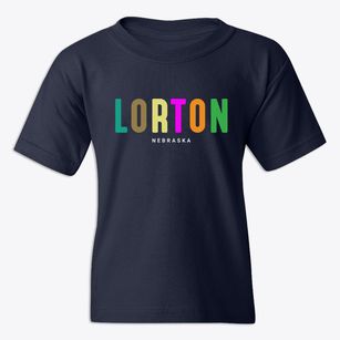 Lorton Nebraska Color Pop Youth T-shirt