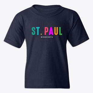St. Paul Minnesota Color Pop Youth T-shirt
