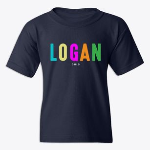 Logan Ohio Color Pop Youth T-shirt