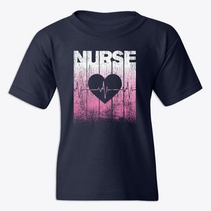   Vintage Nurse Heart Youth T-shirt