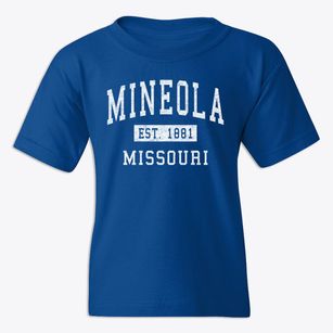 Mineola Missouri Classic Established Youth T-shirt
