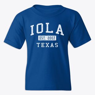 Iola Texas Classic Established Youth T-shirt
