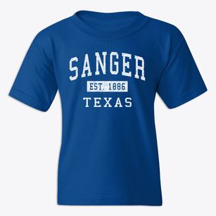 Sanger Texas Classic Established Youth T-shirt