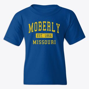 Moberly Missouri Classic Established Youth T-shirt