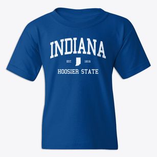  Indiana Slogan Youth T-shirt
