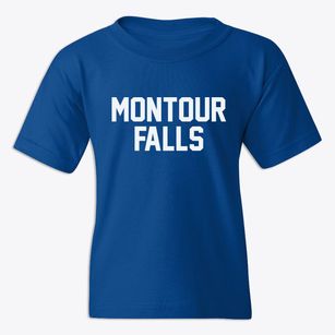 Montour Falls New York Classic Block Youth T-shirt