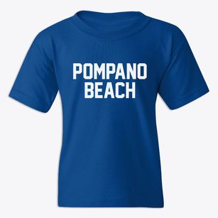 Pompano Beach Florida Classic Block Youth T-shirt