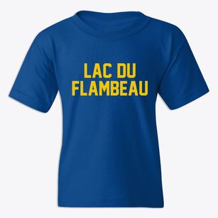 Lac Du Flambeau Wisconsin Classic Block Youth T-shirt
