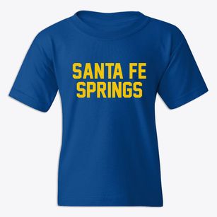 Santa Fe Springs California Classic Block Youth T-shirt