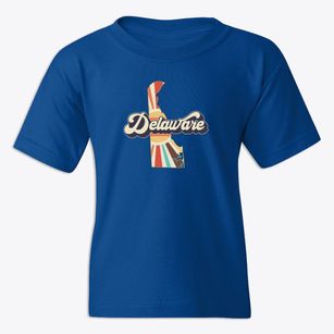  Delaware Retro Art Youth T-shirt