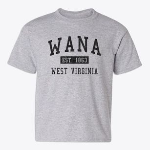 Wana West Virginia Classic Established Youth T-shirt