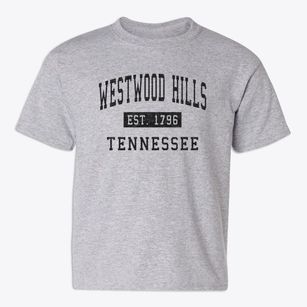 Westwood Hills Tennessee Classic Established Youth T-shirt