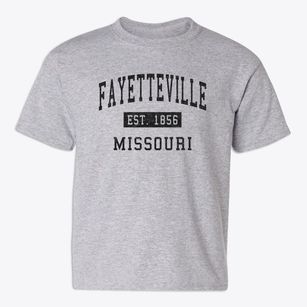 Fayetteville Missouri Classic Established Youth T-shirt