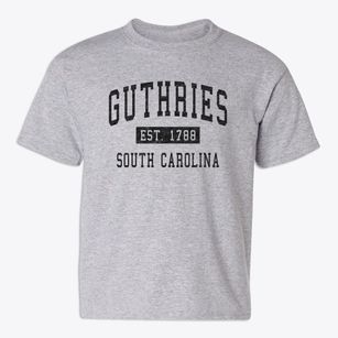 Guthries South Carolina Classic Established Youth T-shirt