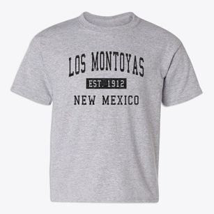 Los Montoyas New Mexico Classic Established Youth T-shirt