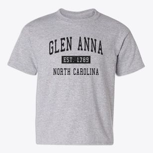 Glen Anna North Carolina Classic Established Youth T-shirt