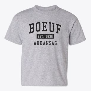 Boeuf Arkansas Classic Established Youth T-shirt