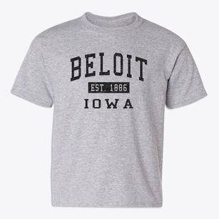 Beloit Iowa Classic Established Youth T-shirt