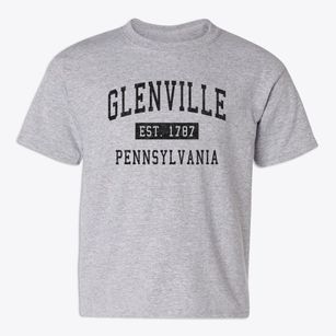 Glenville Pennsylvania Classic Established Youth T-shirt