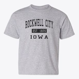 Rockwell City Iowa Classic Established Youth T-shirt