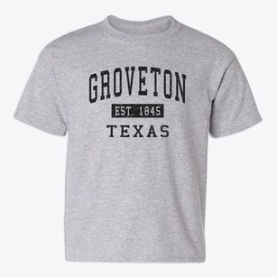 Groveton Texas Classic Established Youth T-shirt