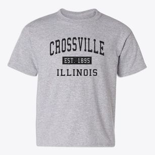 Crossville Illinois Classic Established Youth T-shirt