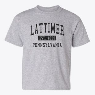 Lattimer Pennsylvania Classic Established Youth T-shirt