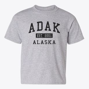 Adak Alaska Classic Established Youth T-shirt